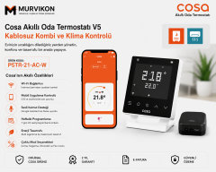 Cosa Akıllı Oda Termostatı Kablosuz Kombi ve Klima Kontrolü v5