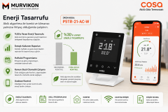 Cosa Akıllı Oda Termostatı Kablosuz Kombi ve Klima Kontrolü v5