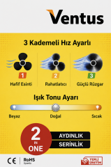 VENTUS VANTİLATÖR TAVAN TİPİ